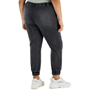 Tinseltown Plus Denim Joggers - Hailstone Wash 2X - Women's Pants